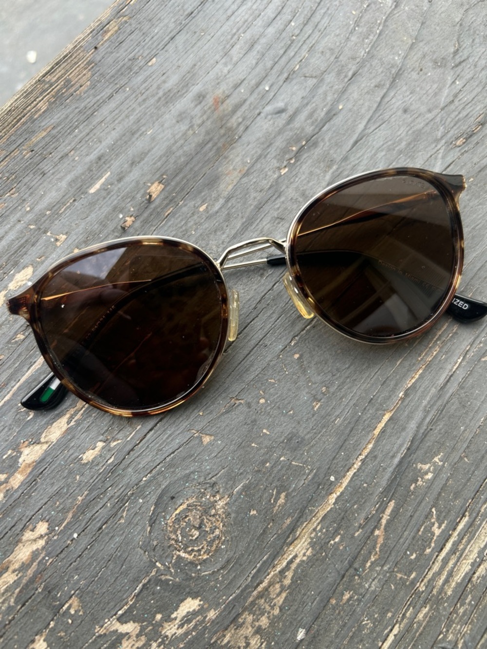 Floats Polarized Tortoiseshell Sunglasses - Brown Lenses